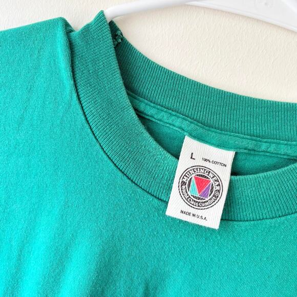 90’s Munsingwear World Class Comfort Blank Pocket Tee - Picture 6 of 6